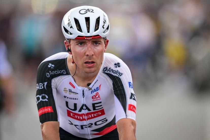 French Benoit Cosnefroy of UAE Team Emirates-XRG pictured after the men's 'Brabantse Pijl' one day cycling race, 162,6km from Huizingen, Beersel to Overijse on Friday 17 April 2026. BELGA PHOTO DAVID PINTENS