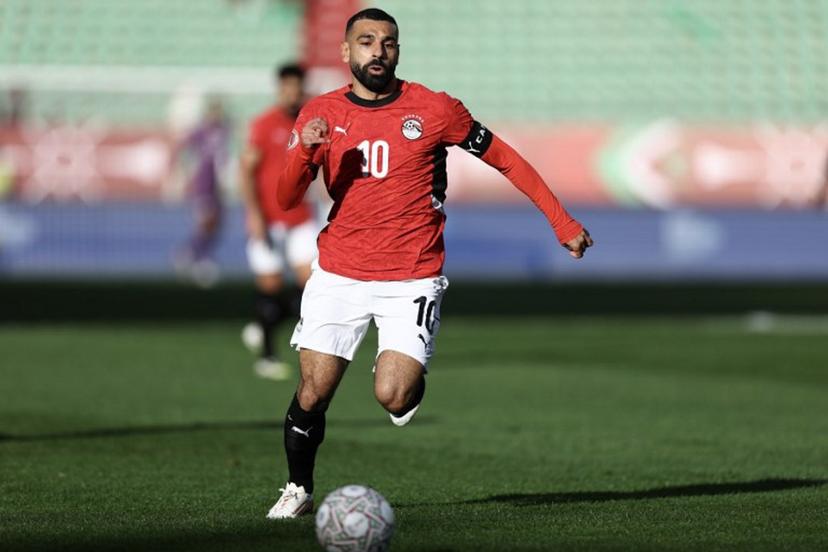 Egypt's forward #10 Mohamed Salah controls the ball during the Africa Cup of Nations (CAN) round of 16 football match between Egypt and Benin at the Grand Stadium in Agadir on January 5, 2026.   FRANCK FIFE / AFP