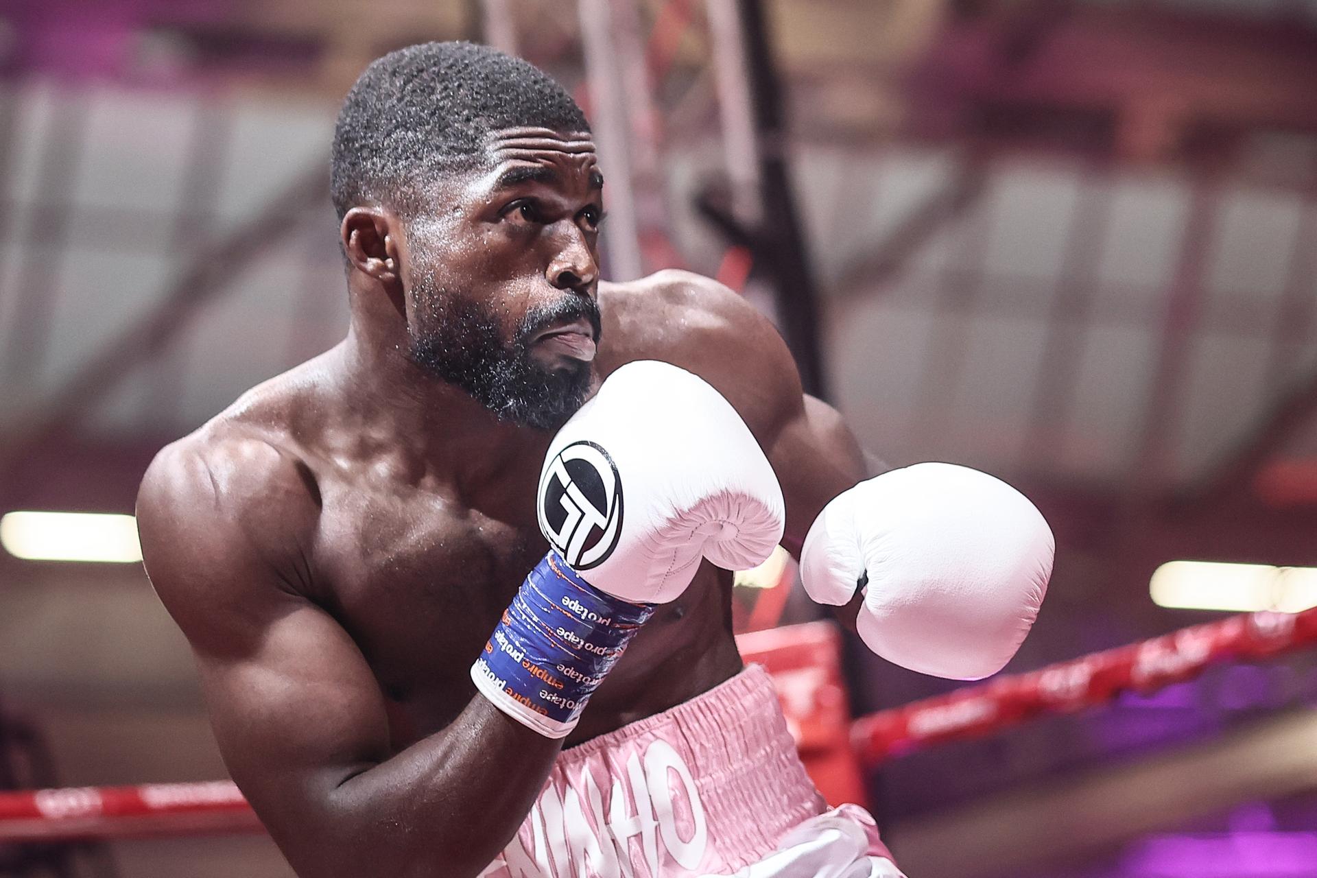 Benito Muyayi pictured in action during the Charleroi boxing gala, Saturday 30 May 2026 in Charleroi. BELGA PHOTO BRUNO FAHY