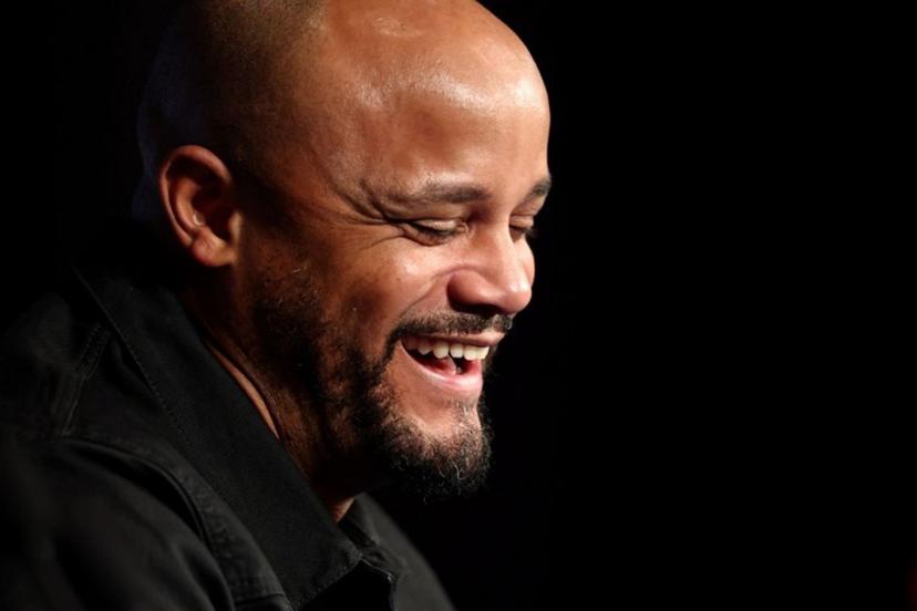 Bayern Munich's Belgian head coach Vincent Kompany reacts during a press conference at the Parc des Princes stadium, in Paris, on November 3, 2025, on the eve of the UEFA Champions League first round day 4 football match between Paris Saint-Germain and FC Bayern Munich.  FRANCK FIFE / AFP
