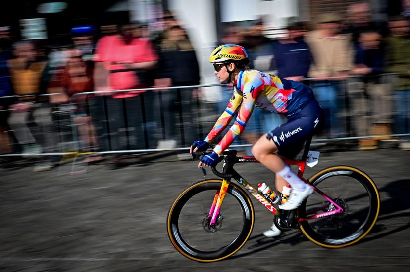 Belgian Mischa Bredewold of SD Worx-Protime pictured at the start of the women elite 'Amstel Gold Race' one day cycling race, 257,4 km from Maastricht to Valkenburg, The Netherlands, Sunday 19 April 2026. BELGA PHOTO DIRK WAEM