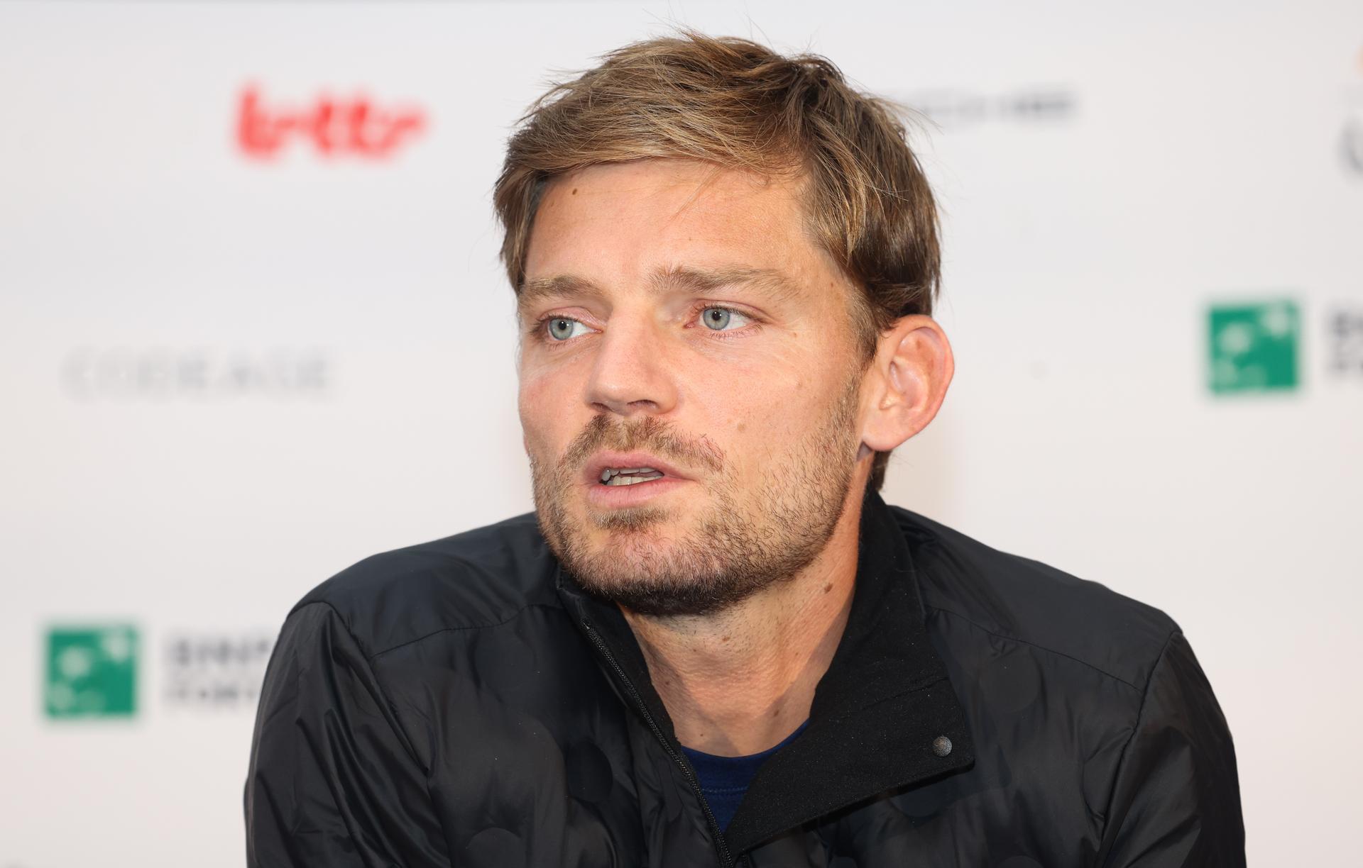Belgian David Goffin pictured during the draw ahead of the European Open ATP tennis tournament at the ING Arena Brussels Expo in Brussels, on Saturday 11 October 2025. The European Open will be played from 12 to 19 October 2025. BELGA PHOTO VIRGINIE LEFOUR