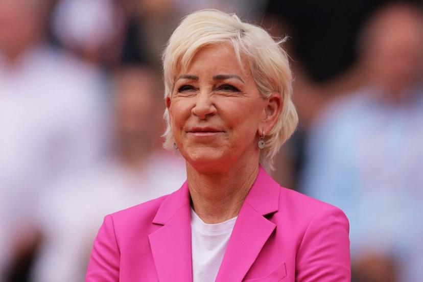 Former US tennis player Chris Evert looks on as she attends the podium ceremony after the women's singles final match on day fourteen of the Roland-Garros Open tennis tournament at the Court Philippe-Chatrier in Paris on June 10, 2023.  Thomas SAMSON / AFP