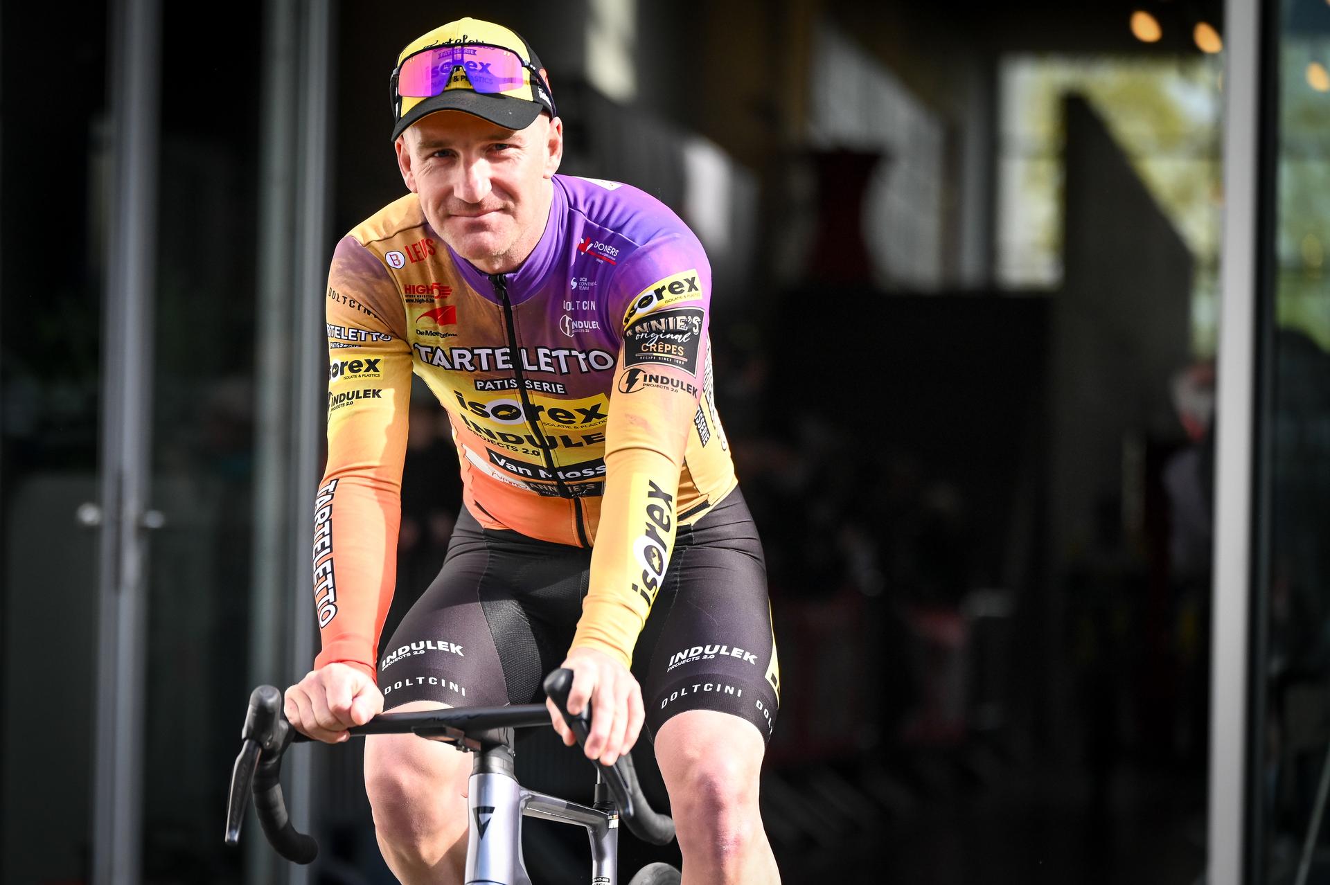 Belgian Timothy Dupont of Tarteletto‐ and Isorex pictured at the start of the 'Bredene Koksijde Classic' one day cycling race, 203,4 km from Bredene to Koksijde, on Friday 20 March 2026. BELGA PHOTO ELIAS ROM