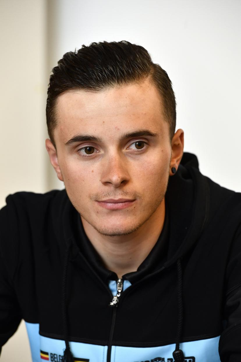 Belgian Kenny Molly pictured during a press conference at the 2018 UCI Road World Championships Cycling in Innsbruck, Tirol, Austria, Tuesday 25 September 2018. This year's Worlds are taking place from 22 to 30 September. BELGA PHOTO ERIC LALMAND