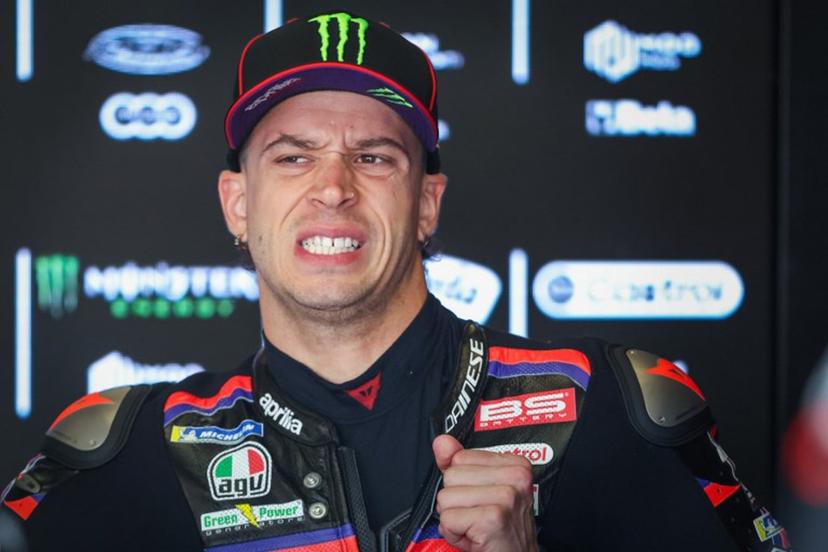 Aprilia Racing's Italian rider Marco Bezzecchi prepares for the first practice session of the MotoGP German motorcycle Grand Prix at the Sachsenring racing circuit, in Hohenstein-Ernstthal near Chemnitz, eastern Germany on July 10, 2026.  Ronny HARTMANN / AFP