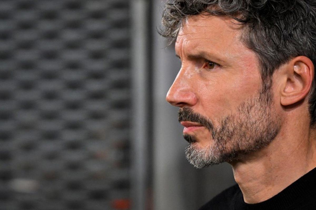 Belgium's coach Mark van Bommel reacts prior to the UEFA Nations League, League A - Group 1, football match between Belgium and Turkey at the Maurice Dufrasne stadium, in Liege, eastern Belgium on October 2, 2026.  JOHN THYS / AFP