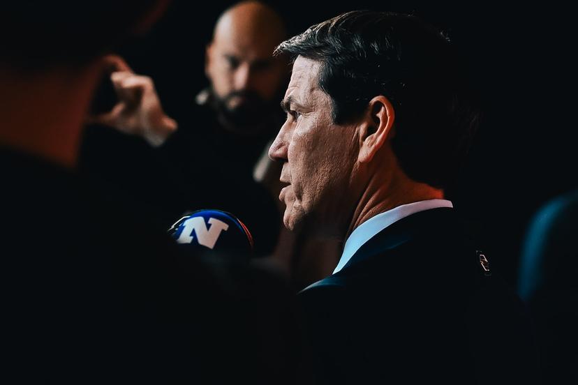 Belgium's head coach Rudi Garcia answers journalists' questions after a press conference of Belgian national soccer team Red Devils to announce the selection for the 2026 FIFA World Cup, at the Proximus Basecamp in Tubize, on Friday 15 May 2026. The 2026 FIFA World Cup will take place in the United States, Mexico, and Canada from 11/06 to 19/07. BELGA PHOTO EMILE WINDAL