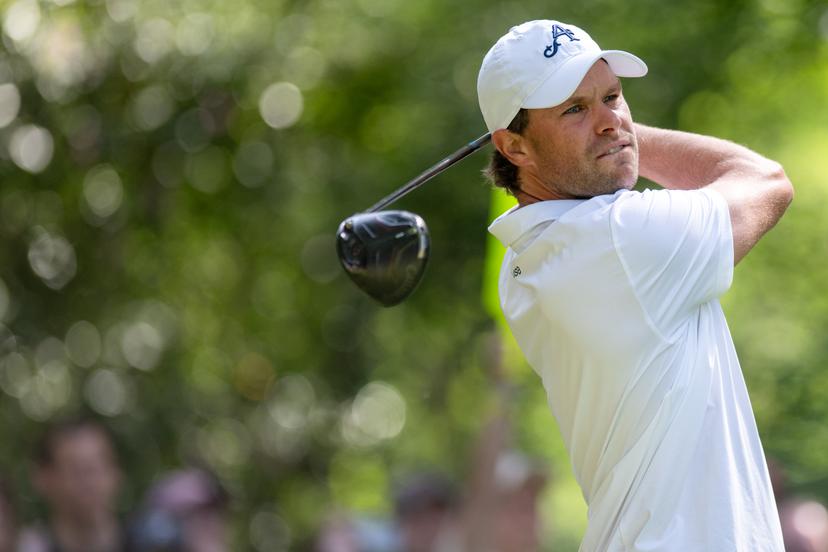 Belgian Thomas Detry pictured in action during the final round (4/4) of the 2026 Soudal Open DP World Tour golf tournament in Schilde, Sunday 24 May 2026. The Soudal Open takes place from 21 to 24 May at the Rinkven Golf Club in Schilde. BELGA PHOTO JONAS ROOSENS