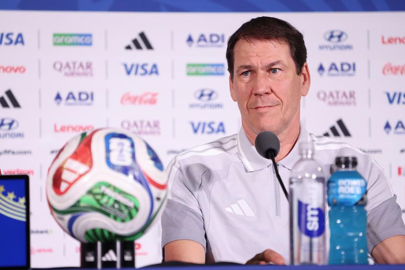 Belgium's head coach Rudi Garcia pictured during a press conference of Belgian national soccer team Red Devils in Los Angeles, USA, on Saturday 20 June 2026. The Red Devils prepare for their second game in the group stage of the 2026 FIFA World Cup. BELGA PHOTO BRUNO FAHY