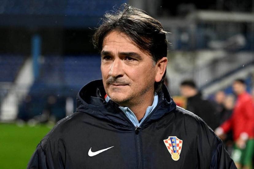 Croatia's coach Zlatko Dalic looks on during the  FIFA World Cup 2026 European qualification Group L football football match between between Montenegro and Croatia at Gradski Stadium in Podgorica on November 17, 2025.  SAVO PRELEVIC / AFP