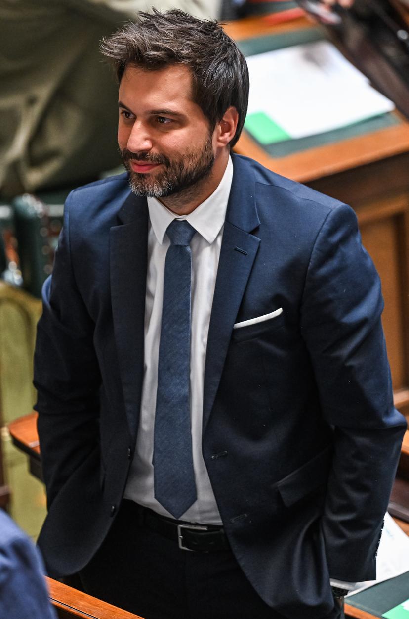 MR's Georges-Louis Bouchez pictured during a plenary session of the Chamber at the Federal Parliament in Brussels, Wednesday 27 May 2026. BELGA PHOTO EMILE WINDAL