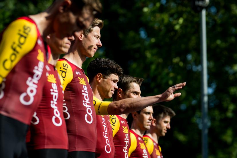 Belgian Milan Fretin of Cofidis pictured during the team presentation ahead of the Baloise Belgium Tour cycling race, in Scherpenheuvel-Zichem, Tuesday 16 June 2026. The Baloise Belgium Tour takes place from 17 to 21 June. BELGA PHOTO JASPER JACOBS