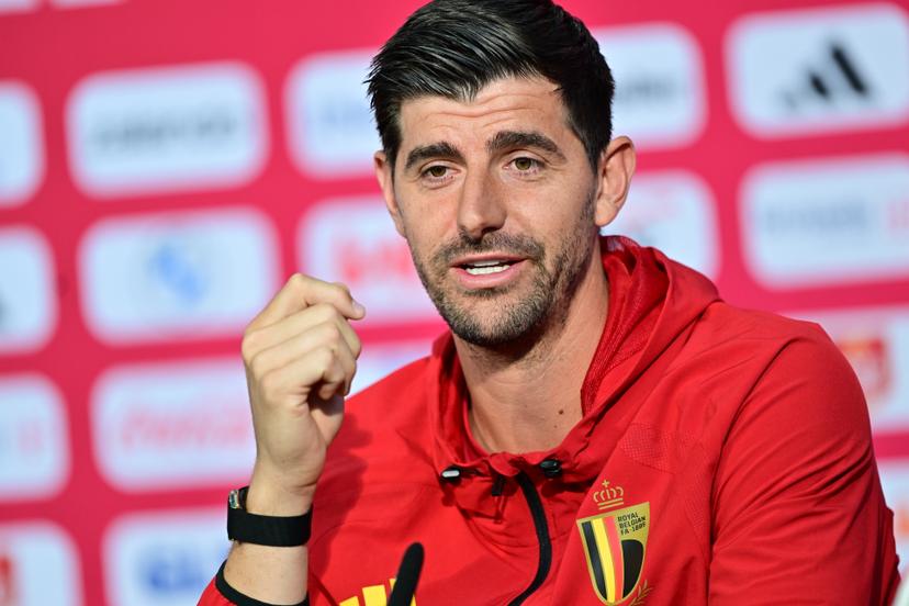 Belgium's goalkeeper Thibaut Courtois pictured at a press conference of Belgian national soccer team Red Devils in their base camp, home of the Seattle Sounders, Renton, Seattle, USA, on Thursday 11 June 2026. The Red Devils prepare for the 2026 FIFA World Cup. BELGA PHOTO DIRK WAEM