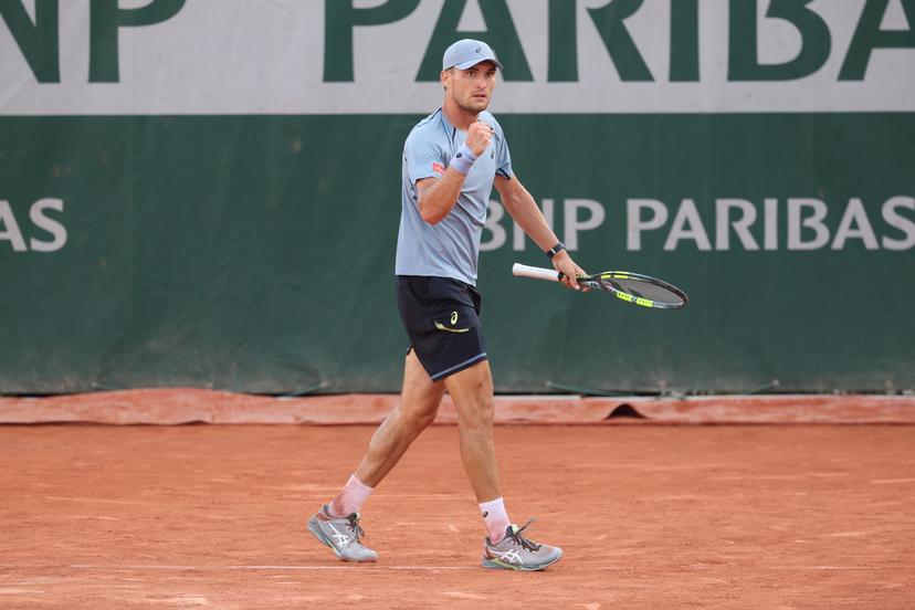 Belgian Raphael Collignon and pictured during a first round match in the men's singles between Australian Vukic and Belgian Collignon at the Roland Garros French Open tennis tournament, in Paris, France, Monday 25 May 2026. This year's tournament takes place from 18 May to 07 June. BELGA PHOTO VIRGINIE LEFOUR