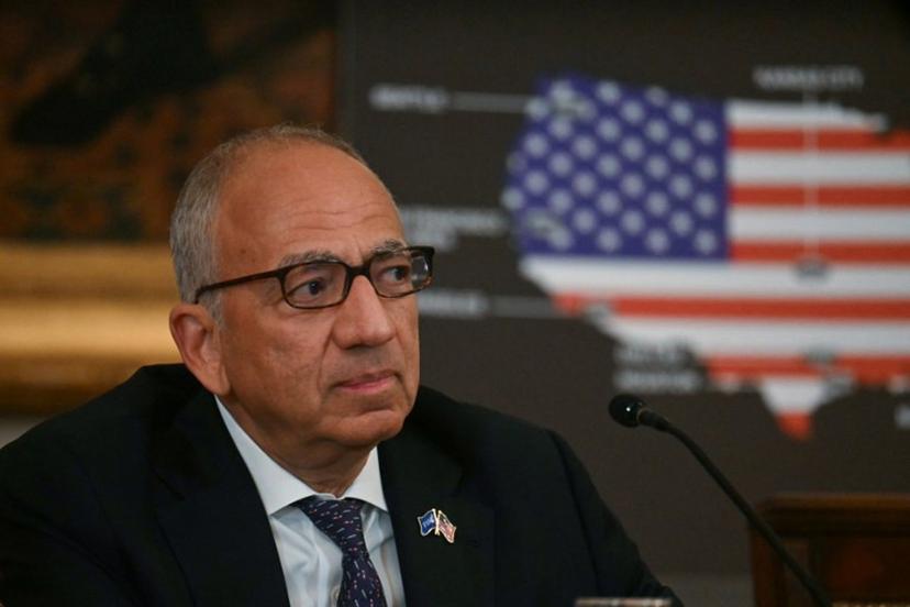 Carlos Cordeiro, Senior Advisor to the FIFA President, attends a meeting of the White House Task Force on the FIFA World Cup 2026, in the East Room of the White house in Washington, DC, on May 6, 2025. The soccer world championship will take place from June 11 to July 19, 2026, and will be hosted by the US, Canada and Mexico. Jim WATSON / AFP