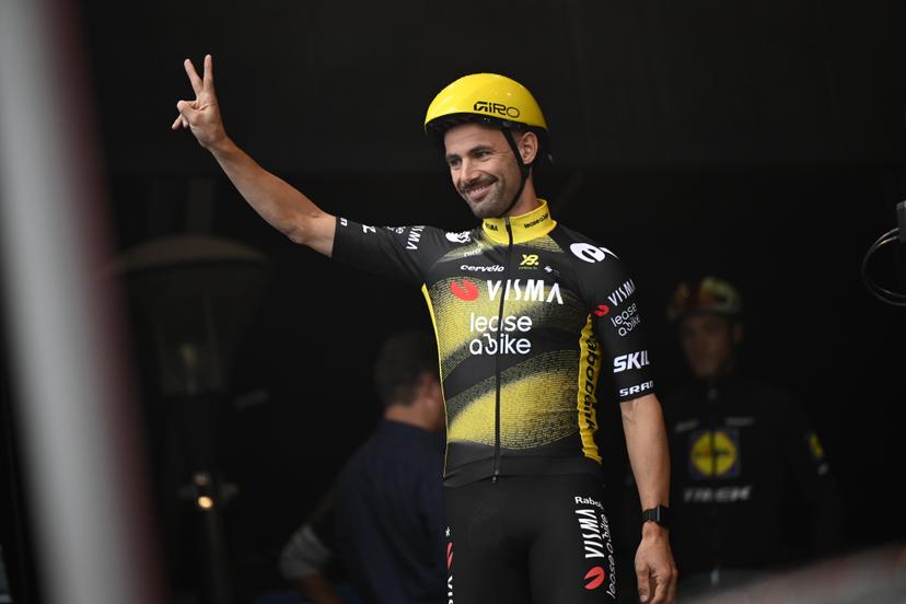 Belgian Victor Campenaerts of Team Visma-Lease a Bike pictured before the 'Natourcriterium Herentals' cycling race, Thursday 31 July 2025 in Herentals. The contest is a part of the traditional 'criteriums', local races in which mainly cyclists who rode the Tour de France compete. BELGA PHOTO TOM GOYVAERTS