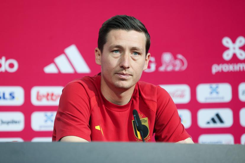 Belgium's Hans Vanaken pictured during a press conference of Belgian national soccer team Red Devils at the Longacres sport complex in Seattle, on Wednesday 24 June 2026. The Red Devils prepare for their third game in the group stage of the 2026 FIFA World Cup. BELGA PHOTO BRUNO FAHY