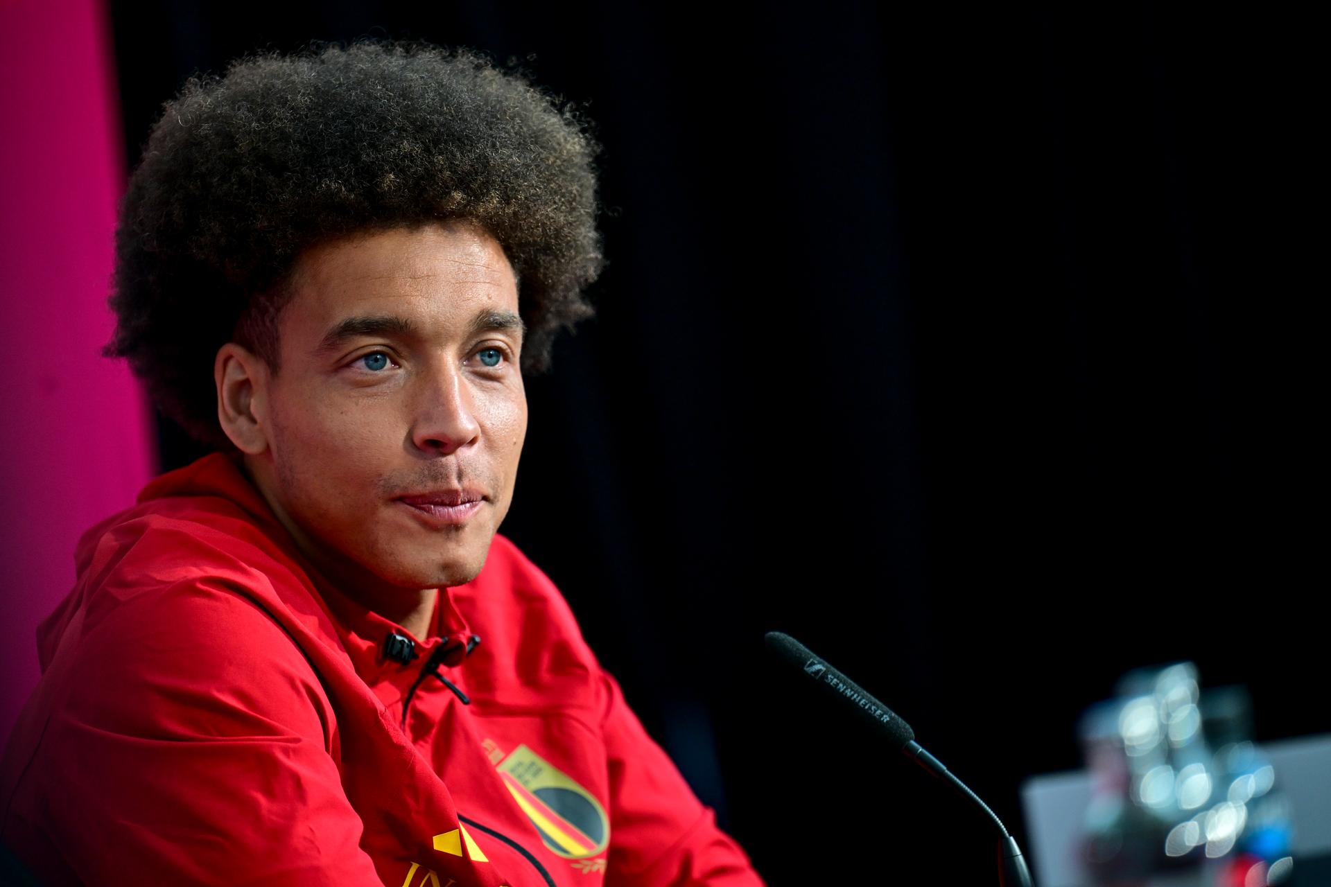 Belgium's Axel Witsel pictured during a press conference of Belgian national soccer team Red Devils in their base camp, home of the Seattle Sounders, Renton, Seattle, USA, on Friday 12 June 2026. The Red Devils prepare for the 2026 FIFA World Cup. BELGA PHOTO DIRK WAEM