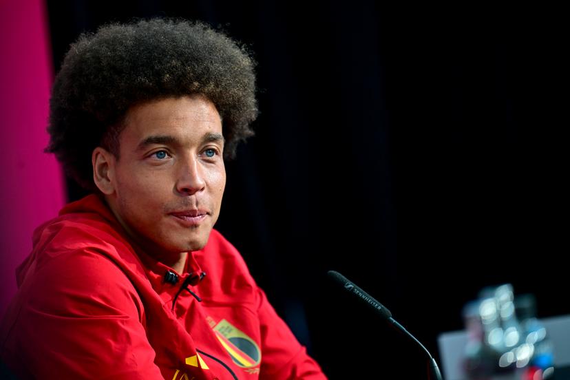 Belgium's Axel Witsel pictured during a press conference of Belgian national soccer team Red Devils in their base camp, home of the Seattle Sounders, Renton, Seattle, USA, on Friday 12 June 2026. The Red Devils prepare for the 2026 FIFA World Cup. BELGA PHOTO DIRK WAEM