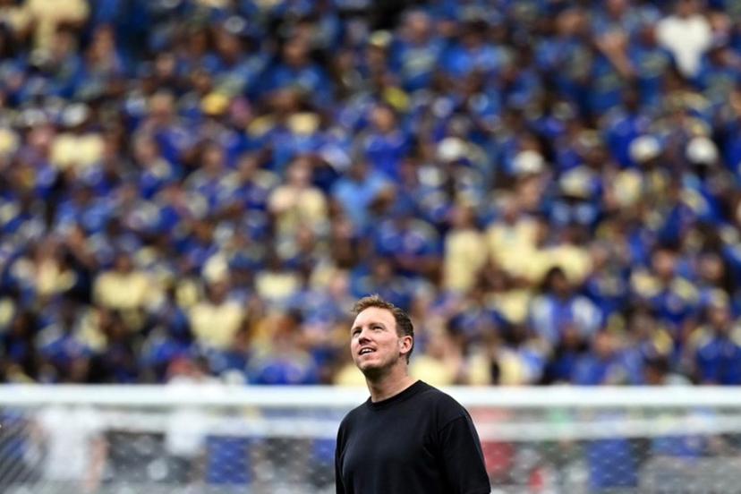 Germany's head coach Julian Nagelsmann reacts at the end of the 2026 World Cup Group E football match between Germany and Curacao at the Houston Stadium in Houston on June 14, 2026.   Paul ELLIS / AFP