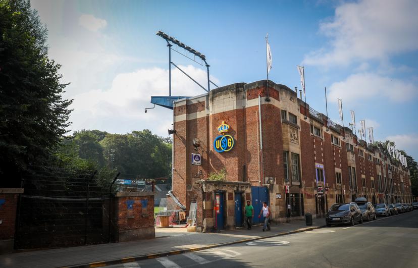 Illustration shows  the newly renovated 'Stade Joseph-Marien - Joseph Marienstadion' stadium of Belgian 1b soccer team Royale Union Saint-Gilloise at the Dudenpark - Parc Duden in Brussels, Tuesday 17 July 2018. BELGA PHOTO VIRGINIE LEFOUR