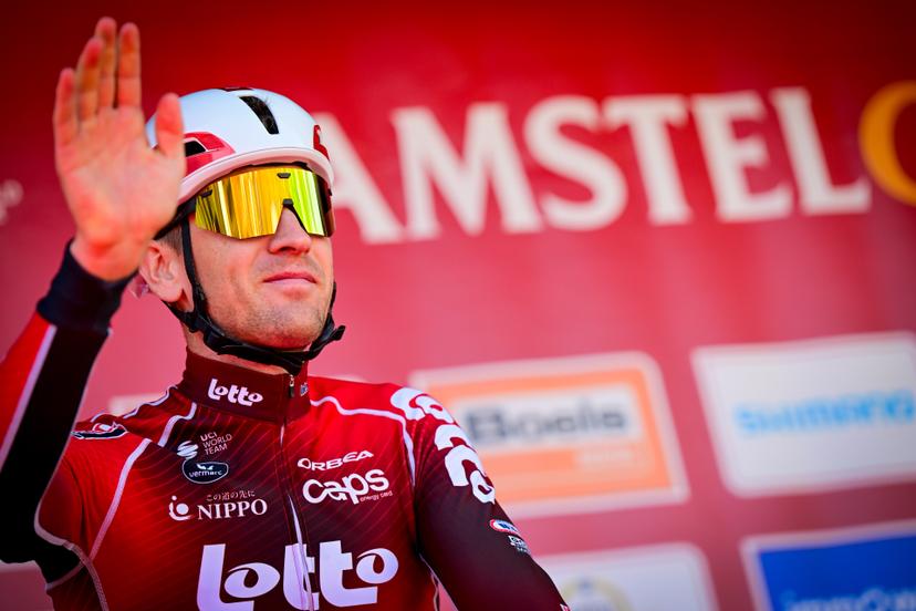 Belgian Toon Aerts of Lotto-Intermarche pictured at the start of the men elite 'Amstel Gold Race' one day cycling race, 257,4 km from Maastricht to Valkenburg, The Netherlands, Sunday 19 April 2026. BELGA PHOTO DIRK WAEM