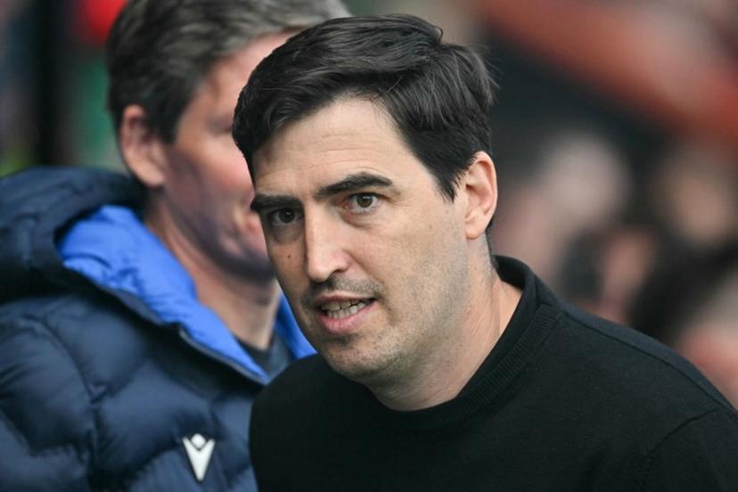 Bournemouth's Spanish manager Andoni Iraola is pictured before the start of the English Premier League football match between Bournemouth and Crystal Palace at the Vitality Stadium in Bournemouth, southern England on May 3, 2026.  Glyn KIRK / AFP