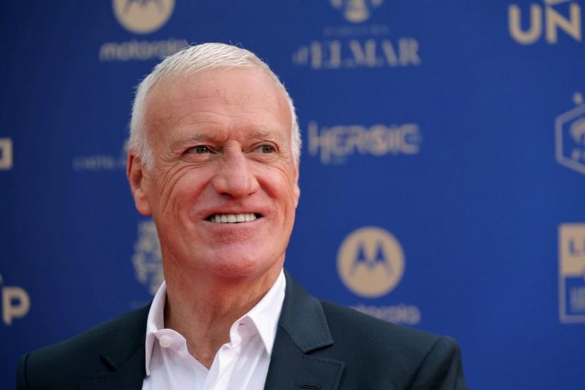 France's national football team head coach Didier Deschamps arrives to attend 34th UNFP's (France's professional players union) French football awards ceremony in Paris on May 11, 2026.  Thomas SAMSON / AFP