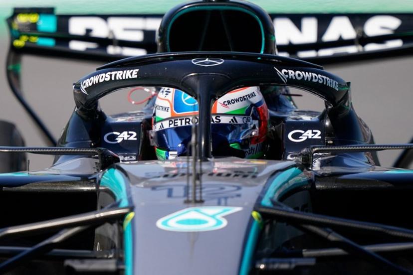 Mercedes' Italian driver Kimi Antonelli races during a practice session for the 2026 Formula 1 Grand Prix du Canada at Circuit Gilles-Villeneuve in Montreal, Canada, on May 22, 2026.   Geoff Robins / AFP