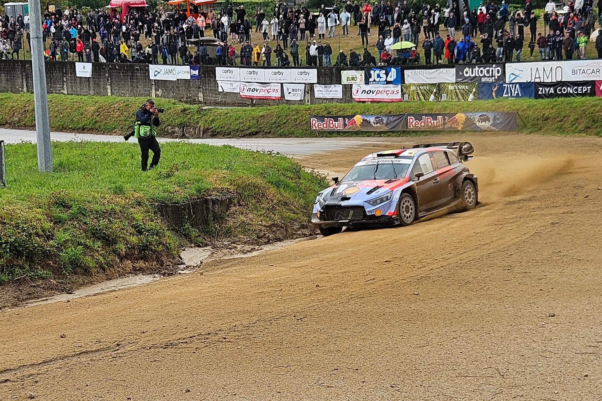 Thierry Neuville and Martijn Wydaeghe in action at the Rally de Portugal event in Baltar, Portugal on Saturday 09 May 2026. BELGA PHOTO ERIC DUPAIN