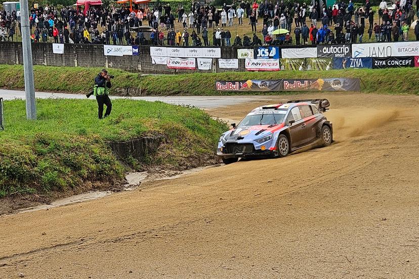 Thierry Neuville and Martijn Wydaeghe in action at the Rally de Portugal event in Baltar, Portugal on Saturday 09 May 2026. BELGA PHOTO ERIC DUPAIN