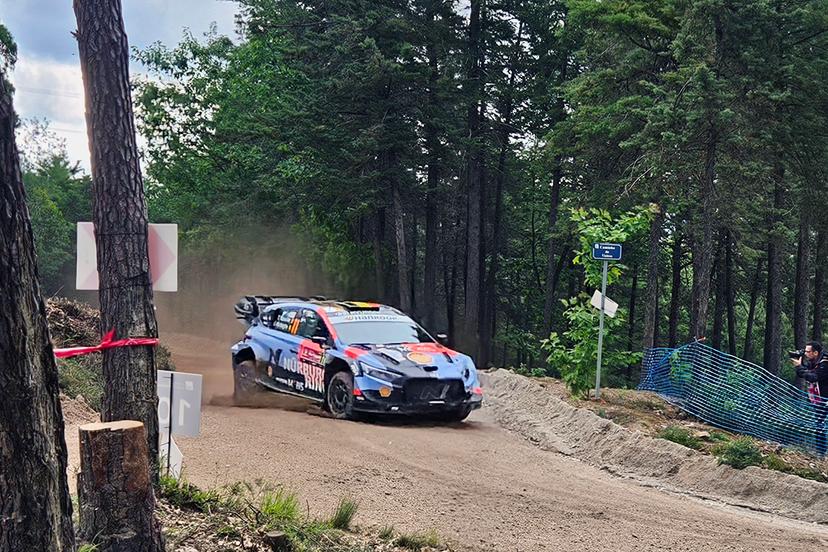 Thierry Neuville and Martijn Wydaeghe in action at the Rally de Portugal event in Baltar, Portugal on Saturday 09 May 2026. BELGA PHOTO ERIC DUPAIN
