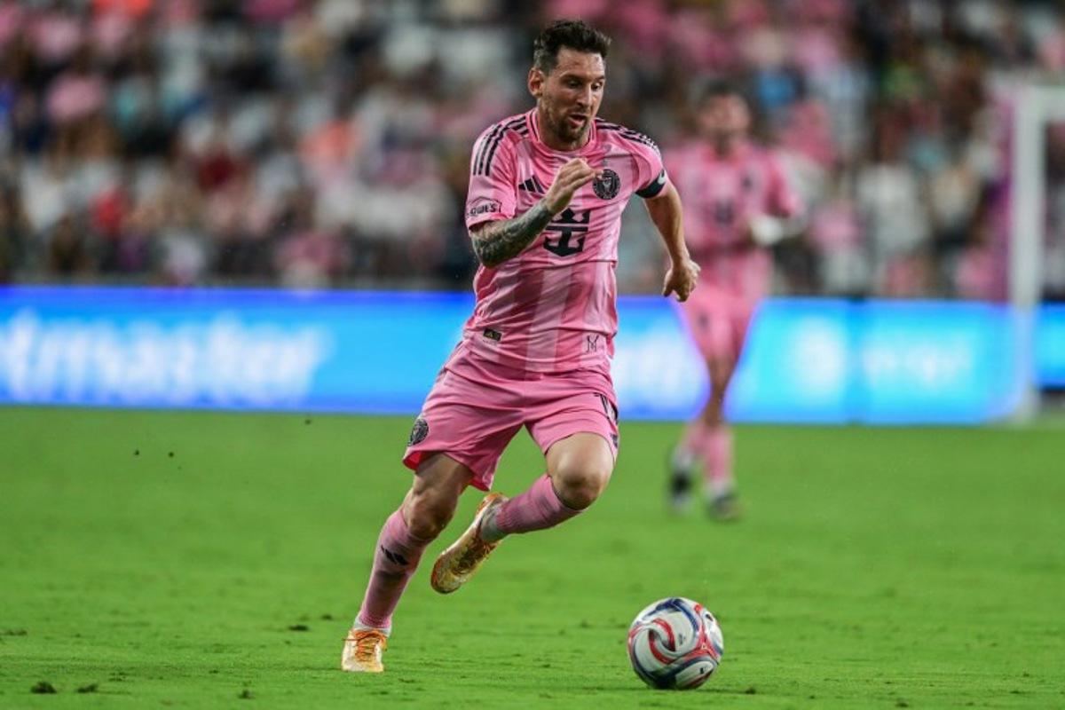Inter Miami's Argentine forward #10 Lionel Messi controls the ball during a Major League Soccer (MLS) regular season football match between Inter Miami CF and Orlando City SC at NU Stadium in Miami, on May 2, 2026.  Giorgio Viera / AFP