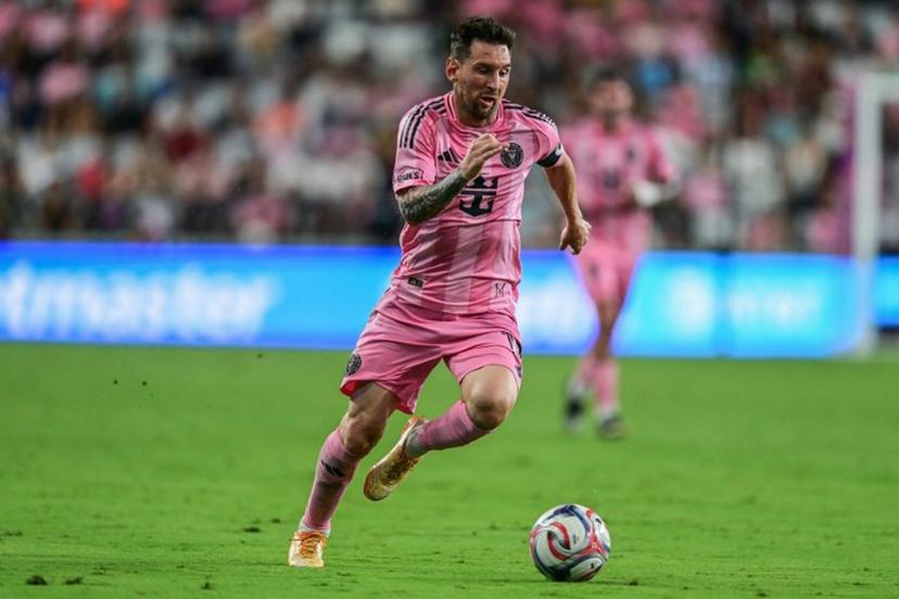 Inter Miami's Argentine forward #10 Lionel Messi controls the ball during a Major League Soccer (MLS) regular season football match between Inter Miami CF and Orlando City SC at NU Stadium in Miami, on May 2, 2026.  Giorgio Viera / AFP