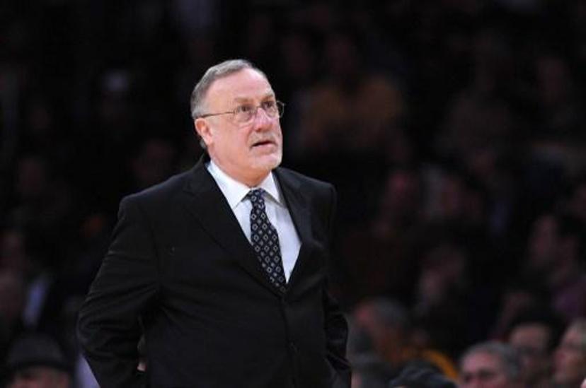 The Minnesota Timberwolves coach Rick Adelman during the NBA game against the Los Angeles Lakers at Staples Center on December 20, 2013 in Los Angeles, California.   AFP PHOTO / Robyn Beck