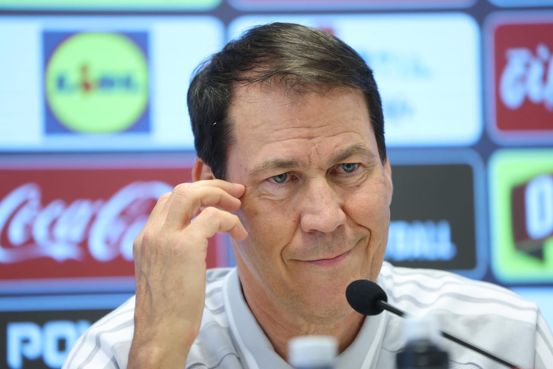 Belgium's head coach Rudi Garcia pictured at a press conference of Belgian national soccer team Red Devils, in Rijeka, Croatia, on Monday 01 June 2026. The Red Devils are playing a friendly game against Croatia tomorrow, part of the preparations for the 2026 FIFA World Cup. BELGA PHOTO BRUNO FAHY