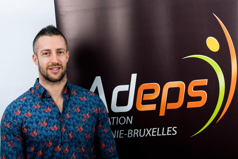 Belgian kayaker Maxime Richard pictured during a contract signing of sportswomen and 'men with Adeps, the sports ministry of the Federation Wallonia - Brussels in on Thursday 20 December 2018 in Brussels. BELGA PHOTO LAURIE DIEFFEMBACQ