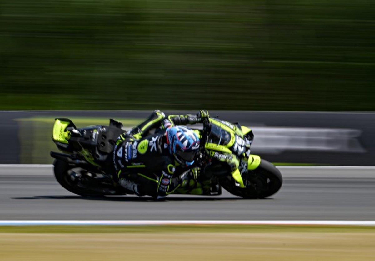 Team Trackhouse Racing MotoGP's Raul Fernandez competes during the MotoGP Grand Prix of Czechia in Brno, Czech Republic, on June 21, 2026.  Michal Cizek / AFP