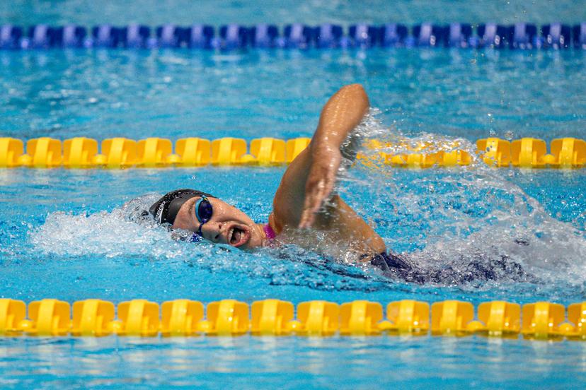 Belgian Sarah Dumont pictured in action during the women's 400m freestyle at the Open Belgian Swimming Championships 2026 (15-17/05), in Antwerp, on Sunday 17 May 2026. BELGA PHOTO DAVID PINTENS