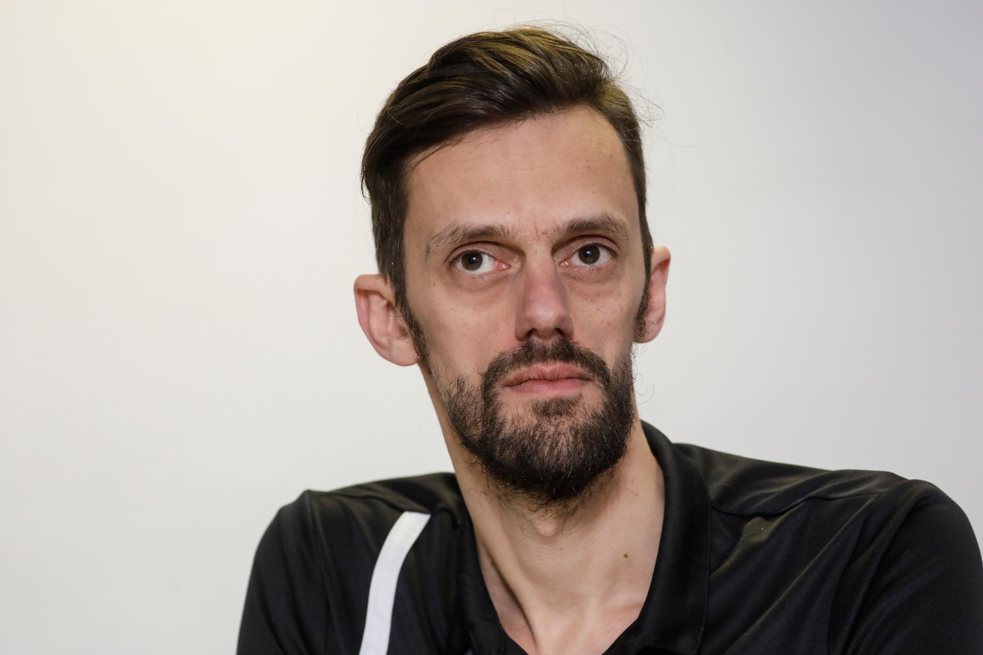 Red Dragons' second assistant coach Kris Eyckmans pictured during a press conference of the Red Dragons, Belgian national volleyball team, to present their new head coach, Friday 28 December 2018, in Vilvoorde. BELGA PHOTO THIERRY ROGE