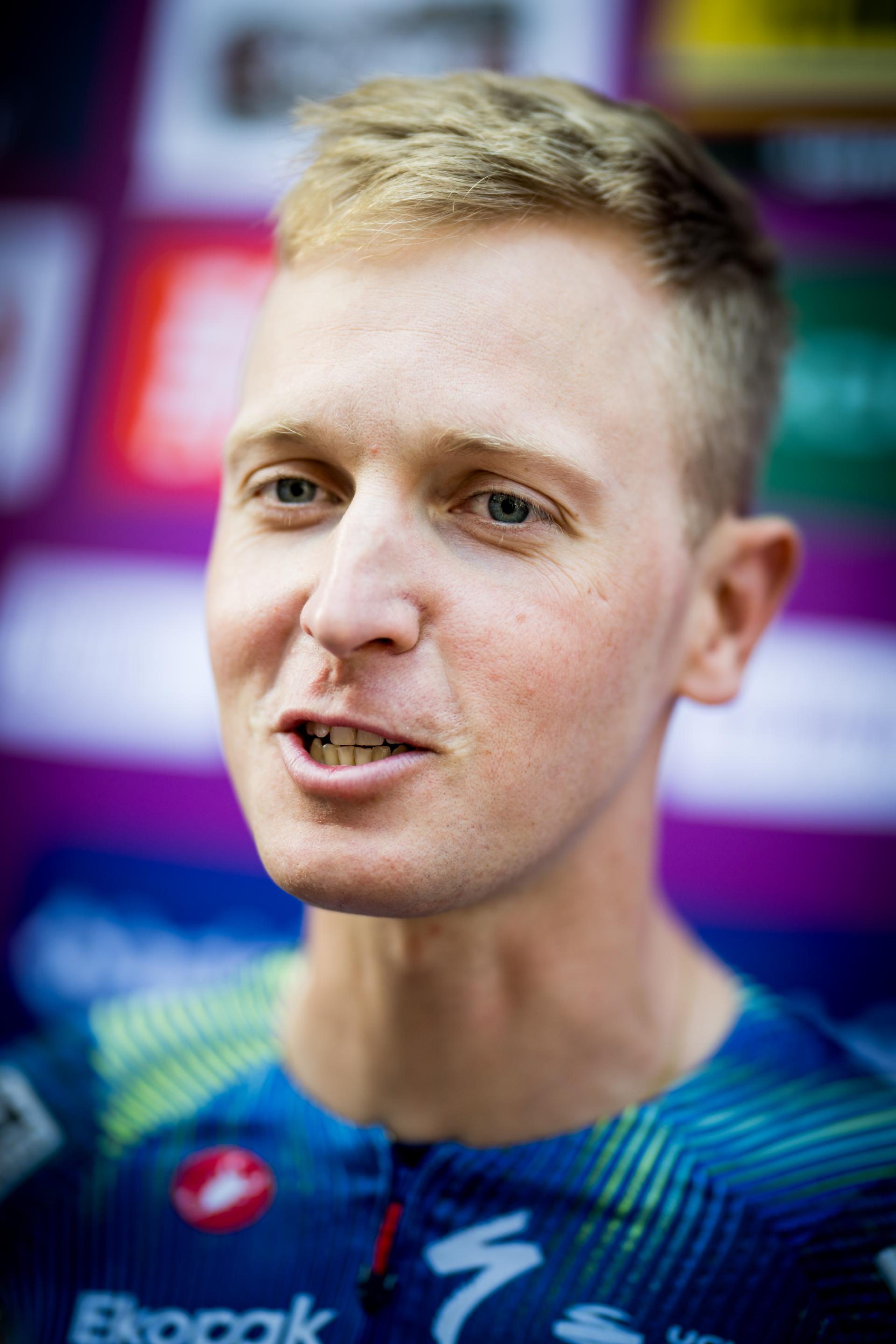Belgian Tim Merlier of Soudal Quick-Step pictured during the team presentation ahead of the Baloise Belgium Tour cycling race, in Scherpenheuvel-Zichem, Tuesday 16 June 2026. The Baloise Belgium Tour takes place from 17 to 21 June. BELGA PHOTO JASPER JACOBS