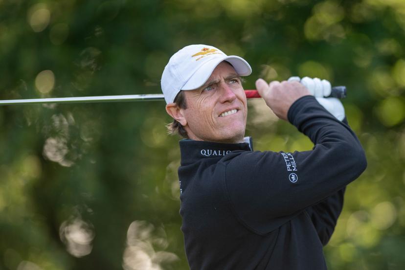 Belgian Nicolas Colsaerts pictured in action during the first round (1/4) of the 2026 Soudal Open DP World Tour golf tournament in Schilde, Thursday 21 May 2026. The Soudal Open takes place from 21 to 24 May at the Rinkven Golf Club in Schilde. BELGA PHOTO JONAS ROOSENS