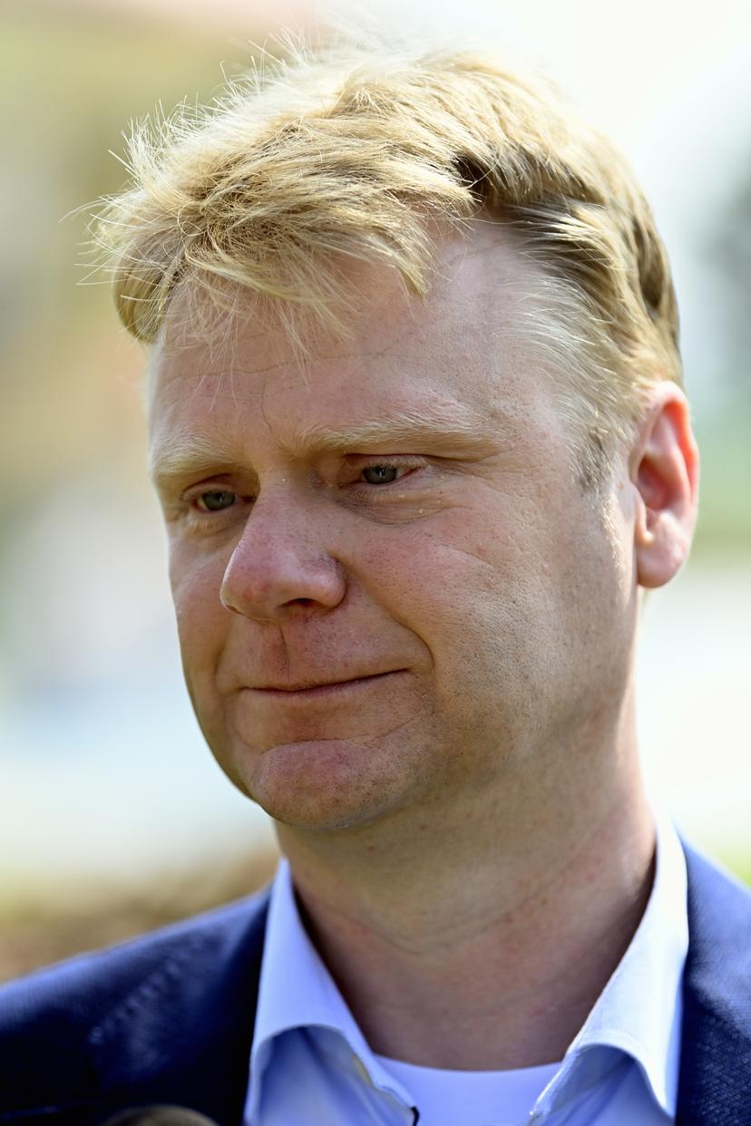 Plopsa Group CEO Steve Van den Kerkhof pictured during the official opening of the Plopsaqua Landen-Hannuit water amusement park, in Hannuit, Wednesday 09 June 2021. BELGA PHOTO ERIC LALMAND