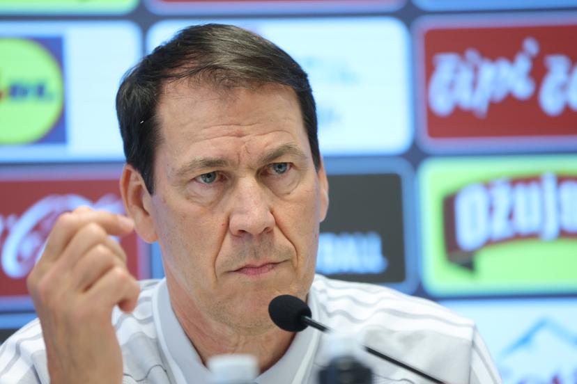 Belgium's head coach Rudi Garcia pictured at a press conference of Belgian national soccer team Red Devils, in Rijeka, Croatia, on Monday 01 June 2026. The Red Devils are playing a friendly game against Croatia tomorrow, part of the preparations for the 2026 FIFA World Cup. BELGA PHOTO BRUNO FAHY