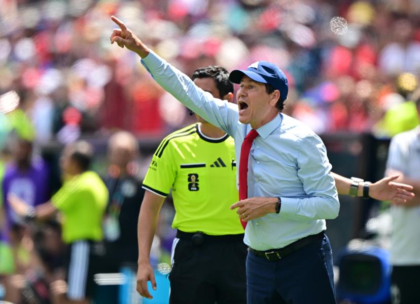 Belgium's head coach Rudi Garcia reacts during a soccer game between Belgian national team Red Devils and Egypt, on Monday 15 June 2026 in Seattle, the first game in the group stage of the FIFA World Cup 2026 in the United States of America. The Diables Rouges - Rode Duivels were drawn into Group G. BELGA PHOTO DIRK WAEM
