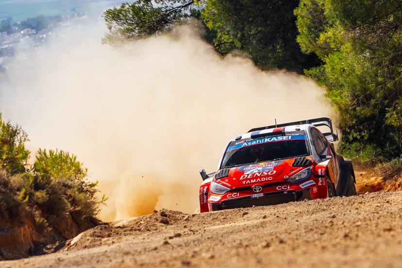 ATTENTION EDITORS - HAND OUT PICTURES - EDITORIAL USE ONLY - MANDATORY CREDIT 'TOYOTA GAZOO RACING'  This handout picture, distributed by Eric Dupain, shows Sébastien Ogier and Vincent Landais during the WRC EKO Acropolis Rally Greece 2026. PHOTO HANDOUT TOYOTA GAZOO RACING  *** Belga and Belga Editorial Board decline all responsibility regarding the content of this picture. ***