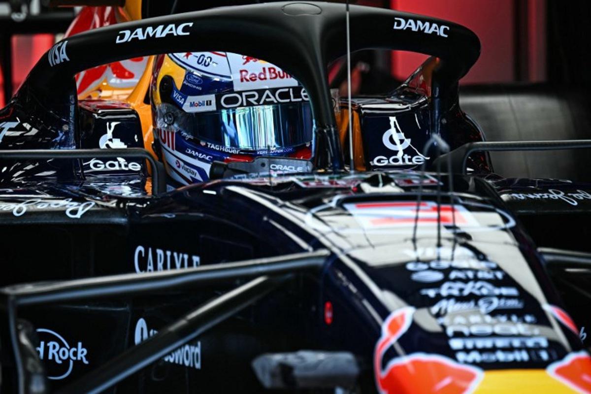 Red Bull Racing's Dutch driver Max Verstappen leaves the garage for the first practice session at the Monaco street circuit in Monaco, ahead of the Monaco Formula 1 Grand Prix, on June 5, 2026.   Gabriel BOUYS / AFP