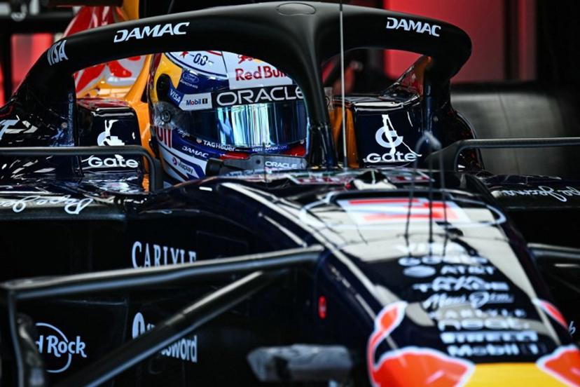 Red Bull Racing's Dutch driver Max Verstappen leaves the garage for the first practice session at the Monaco street circuit in Monaco, ahead of the Monaco Formula 1 Grand Prix, on June 5, 2026.   Gabriel BOUYS / AFP