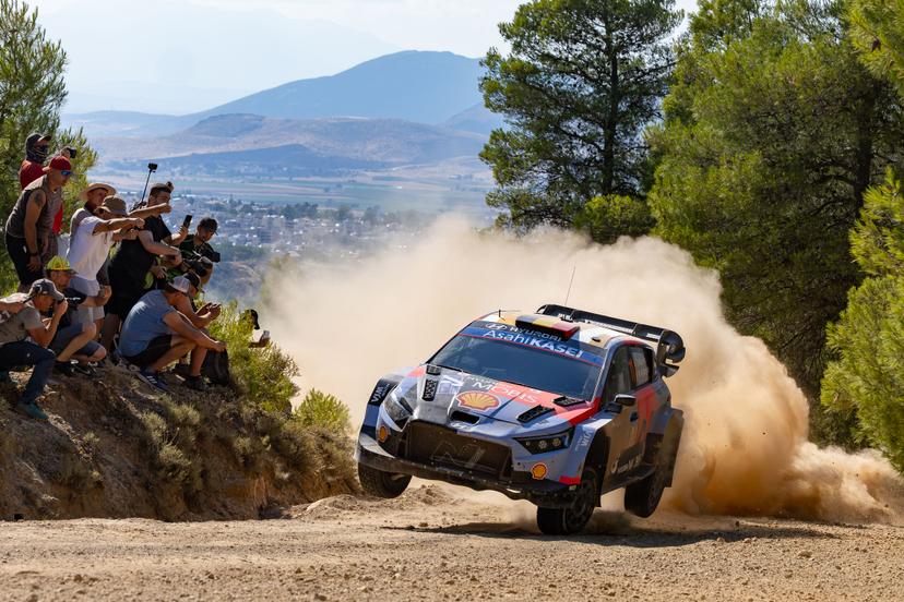 ATTENTION EDITORS - HAND OUT PICTURES - EDITORIAL USE ONLY - MANDATORY CREDIT 'Hyundai Motorsport'  This handout picture, distributed by Eric Dupain, shows Thierry Neuville and Martijn Wydaeghe during the WRC EKO Acropolis Rally Greece 2026. PHOTO HANDOUT HYUNDAI MOTORSPORT  *** Belga and Belga Editorial Board decline all responsibility regarding the content of this picture. ***
